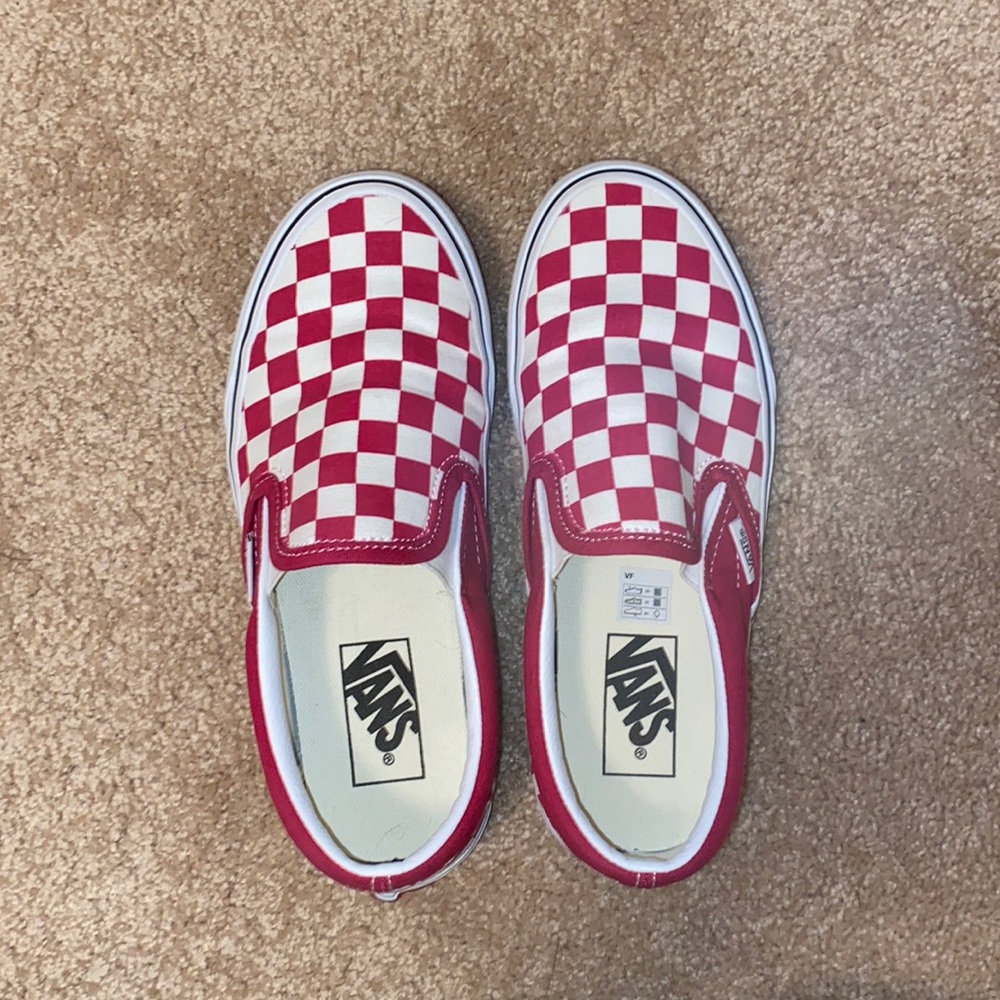 Checkered Slip On Vans